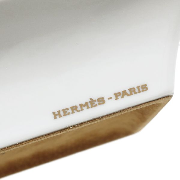 Hermes Miscellaneous Goods Ashtray Beagle Porcelain White Small Container
