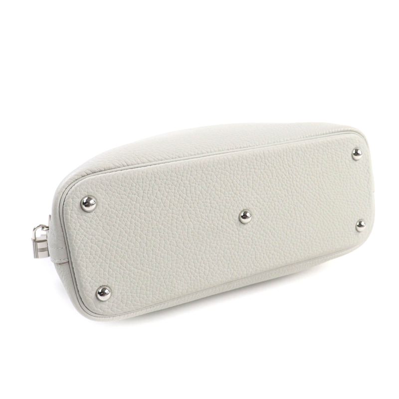 Hermes Bolide 31 Pearl Grey Taurillon Clemence Silver Hardware Handbag With