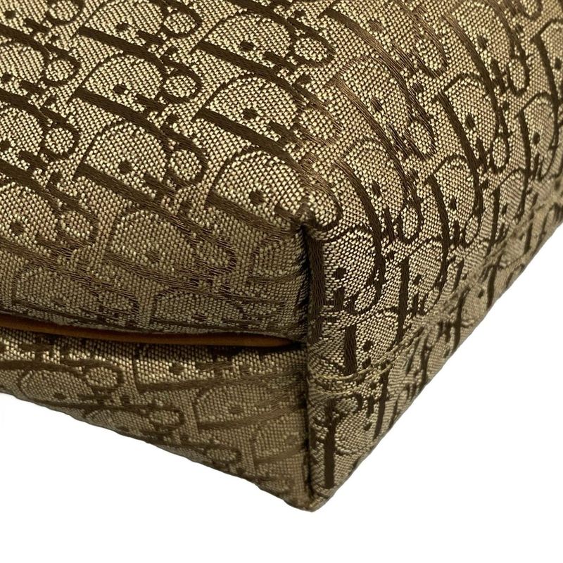 Dior/christian Dior Handbag Trotter Beige And Brown Mini Bag Leather