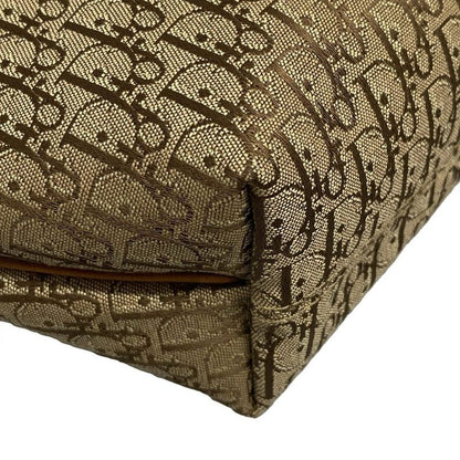 Dior/christian Dior Handbag Trotter Beige And Brown Mini Bag Leather