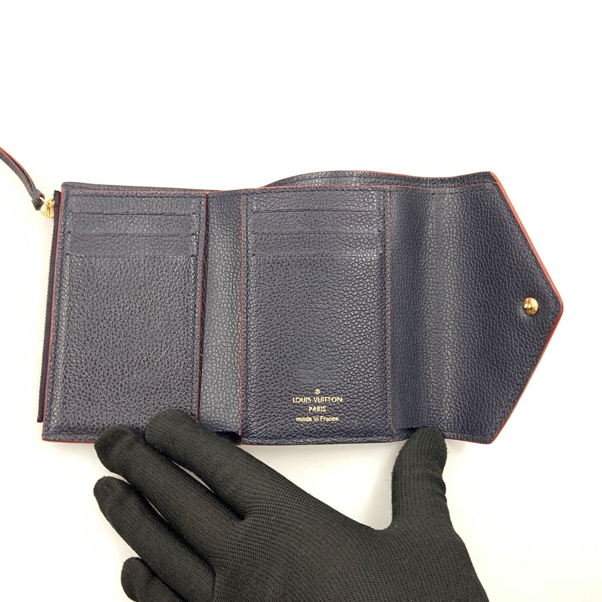 Louis Vuitton Monogram Empreinte Portefeuille Victorine Tri-Fold Short Wallet