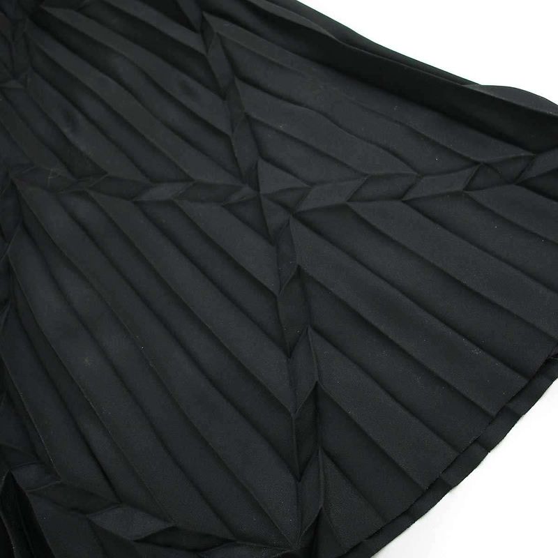 Bottega Veneta 17aw Fur Sleeve Pleated Dress 465606 V0k02 Black 38