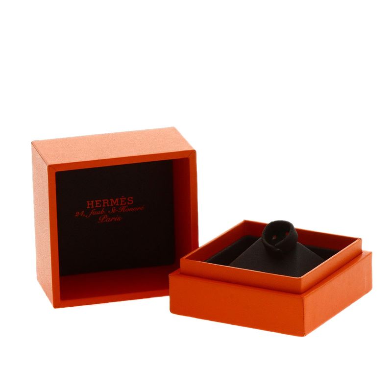 Hermes Verso #50 Ring - 18K Pink Gold Ladies