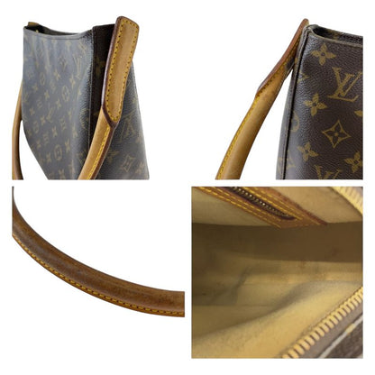 Louis Vuitton Monogram Looping MM Brown Gold Hardware PVC M51146 Shoulder Bag