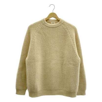 Celine - 100% Cashmere Ribbed Oversized Chunky Knit - S - Beige - Women's