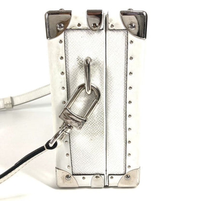 Louis Vuitton Shoulder Bag Trunk Clutch Box M11049 Monogram Canvas White