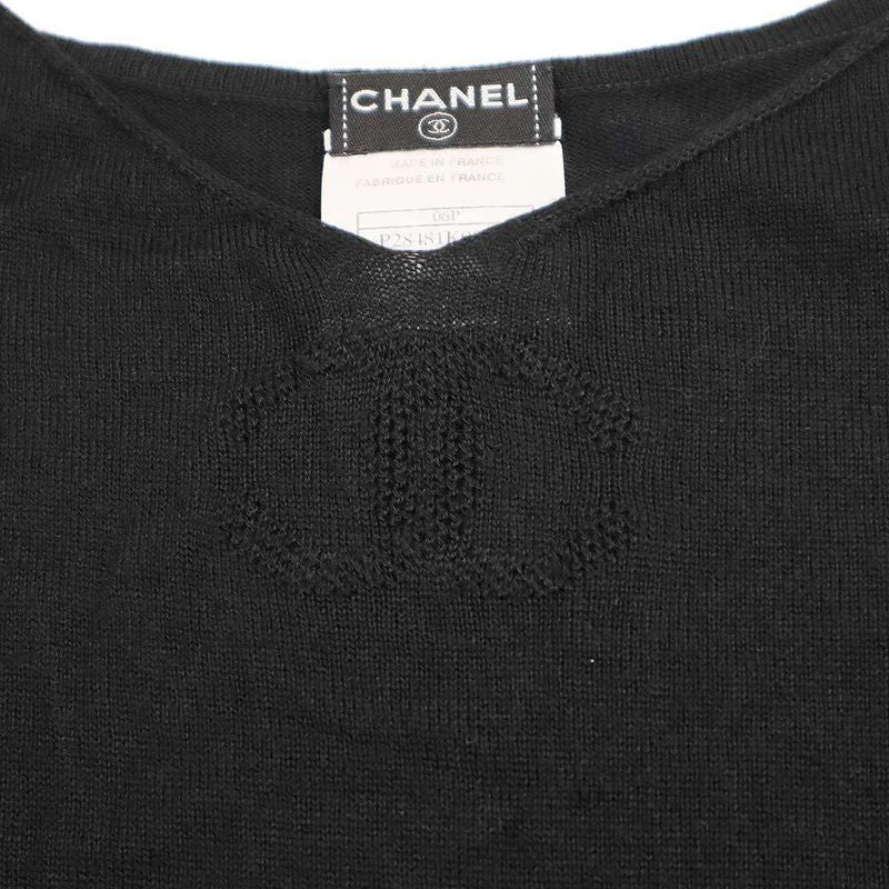 Chanel 2006aw Cardigan and Camisole Ensemble P28481k00073 Black 42