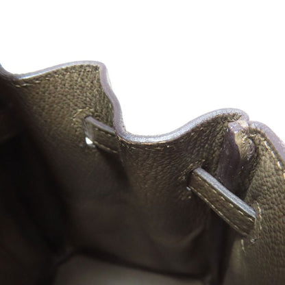 Hermes Birkin 25 Silver Hardware Handbag Togo Women