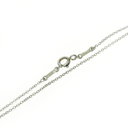 Tiffany & Co Silver Curved Heart Necklace 4.3g 925 Engraved 412035 Necklace