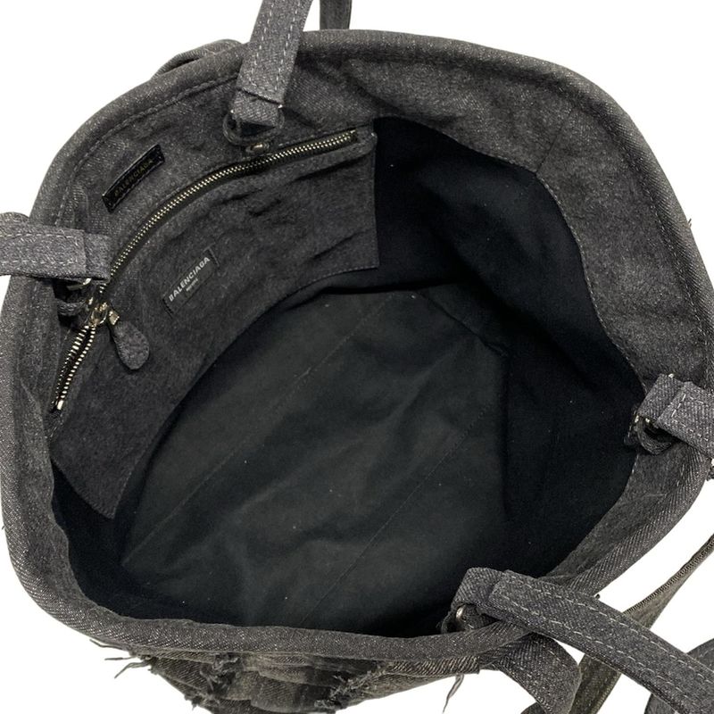 Balenciaga Tote Bag Balbes 671409 Black Recycle/rhinestone
