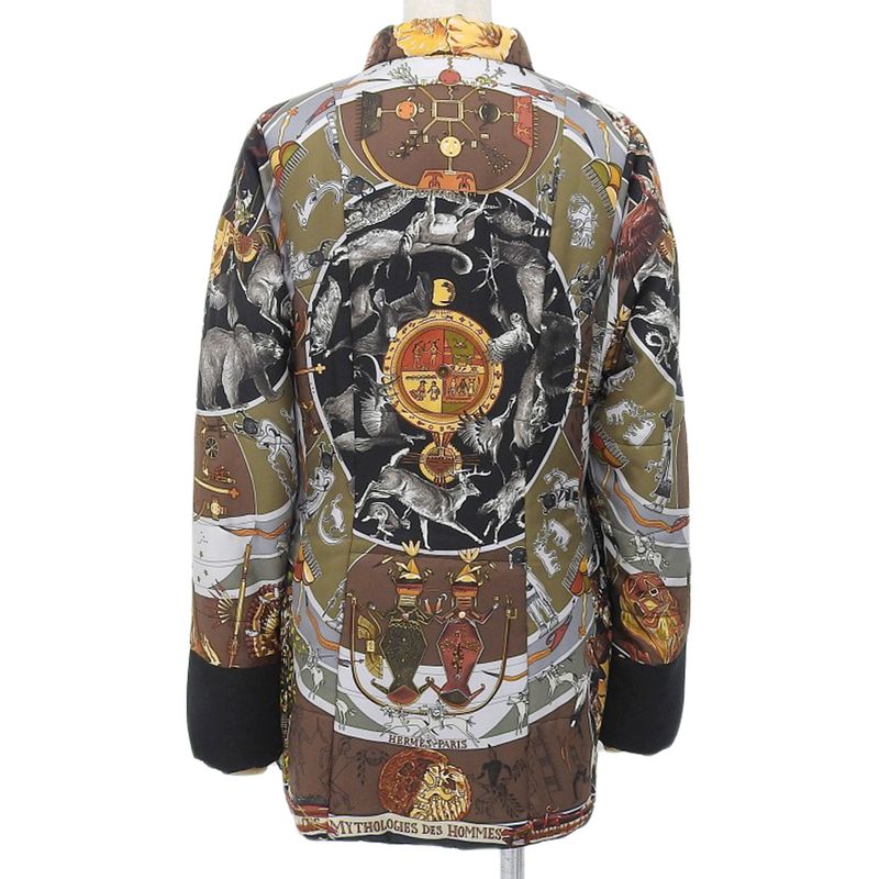 Hermes Margiela Period Mythologies Des Hommes Brown Men's Legends Twill Silk