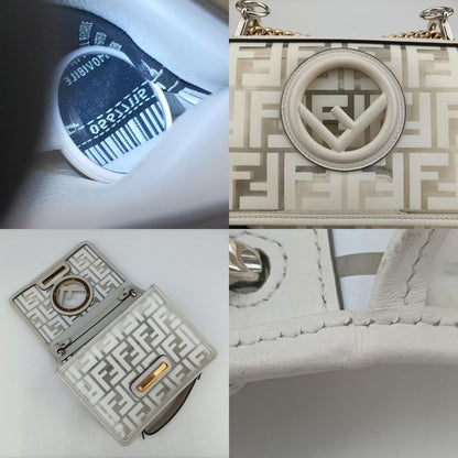 Fendi Cannayf White PVC Coated Canvas 8bt2868bt286a7t519810429