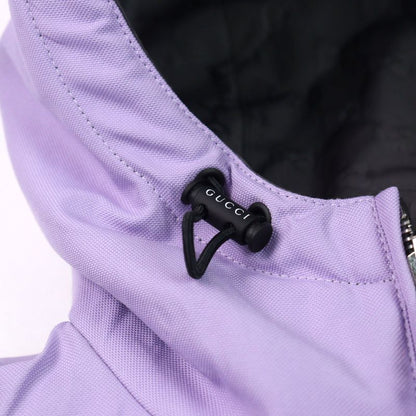 Gucci 24AW 795697 GG Nylon Logo Embroidery Reversible Hooded Padded Jacket