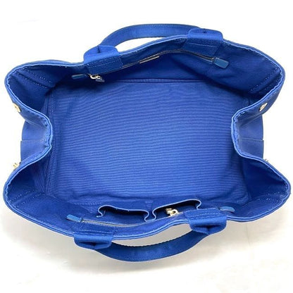 Prada Tote Bag Blue Cobalto Canapa