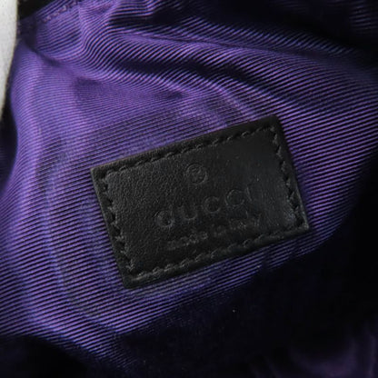 Gucci 72604 GG Marmont Makeup Pouch Small Pouch Black Purple With Box And