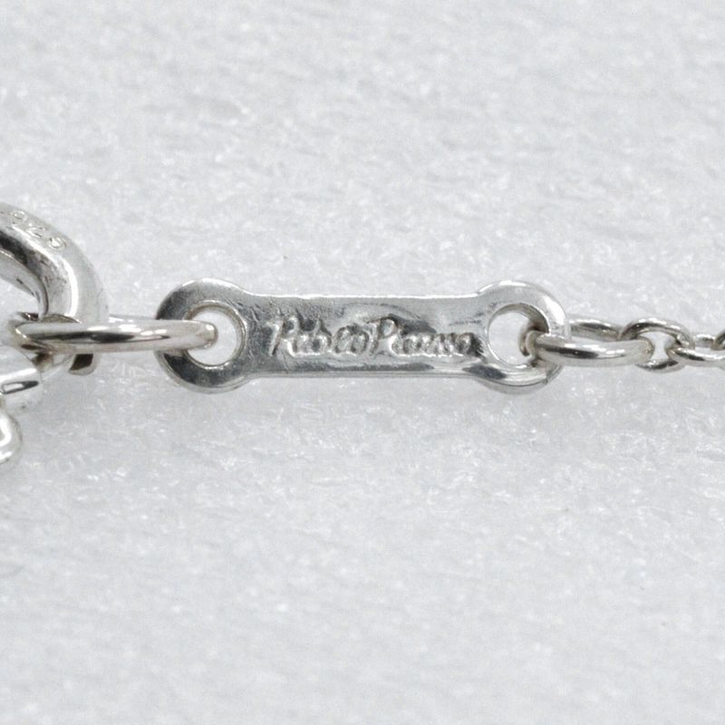 Tiffany & Co Double Rubbing Heart Paloma Picasso 925 Silver Ladies 4.5g Necklace