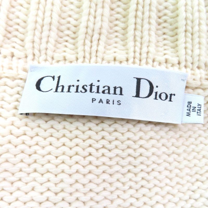 Christian DIOR 21AW 144m01am318 Cashmere Blend Striped Sailor Collar Knit