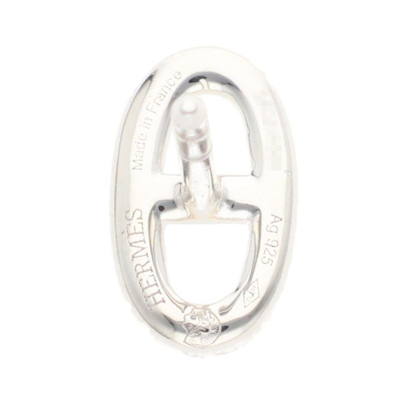 Hermes Chaine D'ancre Tpm Silver Earrings Women