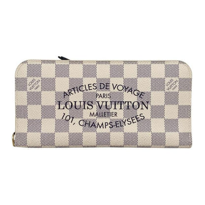Louis Vuitton Bifold Long Wallet Portefeuille Antholite N63221 Damier Azure