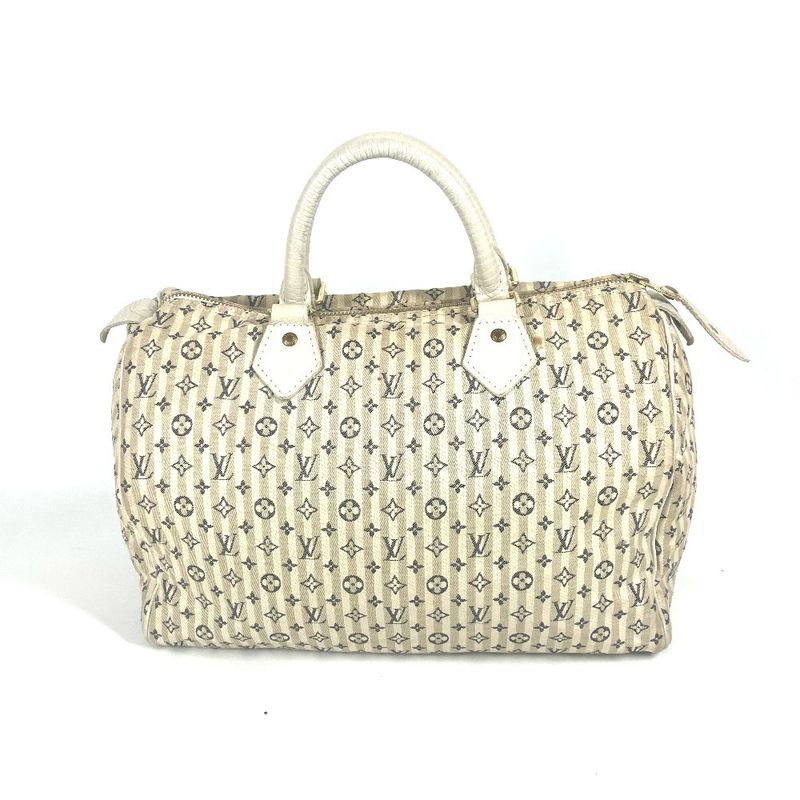 Louis Vuitton Speedy 30 M95500 Monogram Mini Lin Canvas White