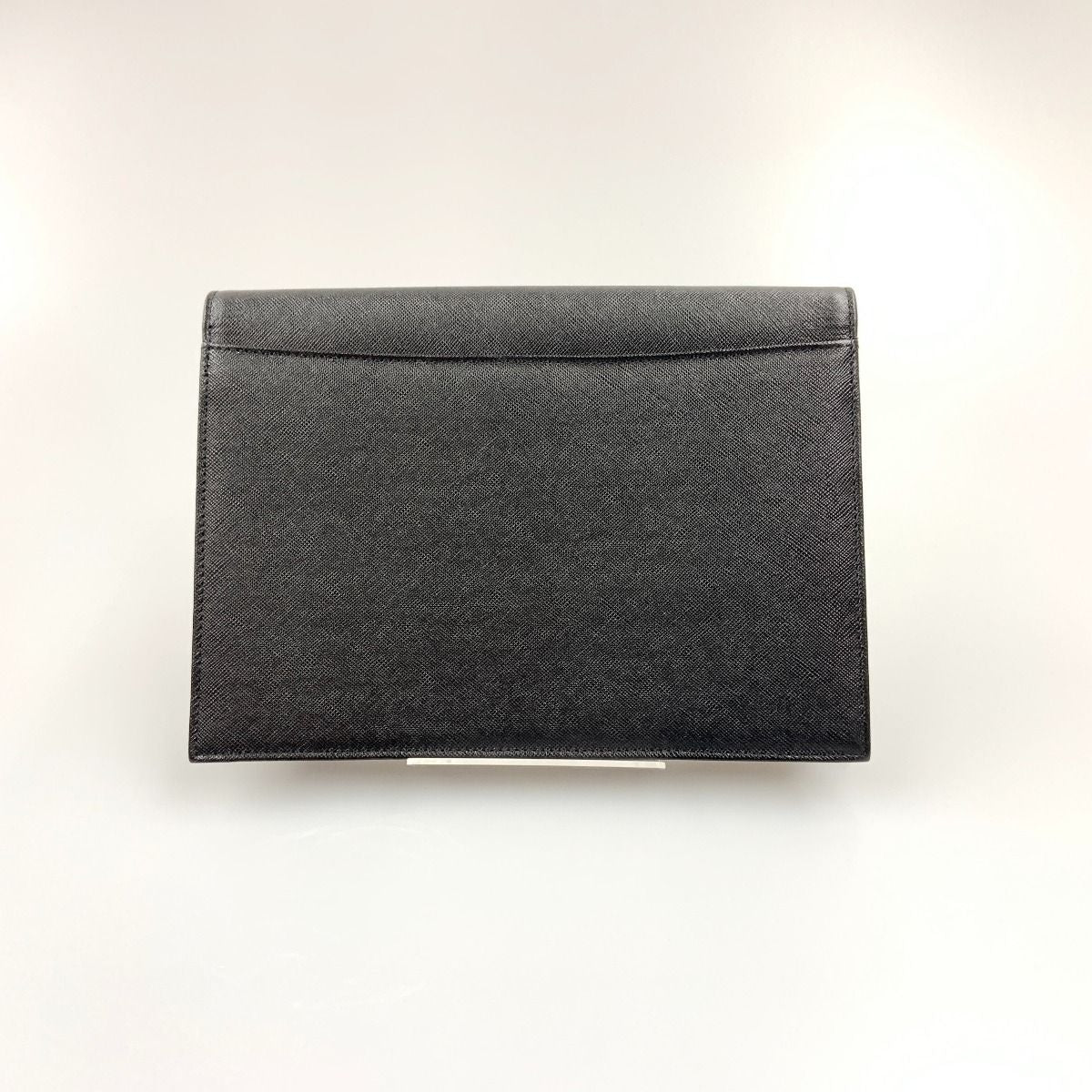 Yves Saint Laurent Logo Vintage Clutch Bag Black
