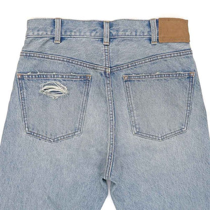 Celine Dame Denim Pants N946629v08zy 26 Size Light Blue Women's Apparel