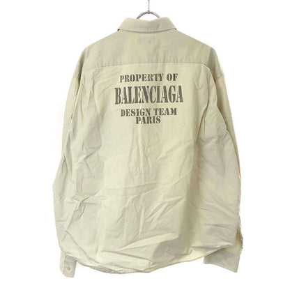 Balenciaga Property Oversize D Shirt 703843 Tkm01 Grayish 38