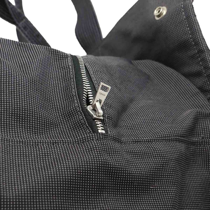 Hermes Herline Tote TGM Bag Canvas Gray Silver Hardware Herline Tote TGM