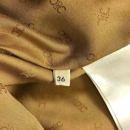 Celine Leather Biker Jacket Sheepskin Lamb Leather Triomphe Gold Button