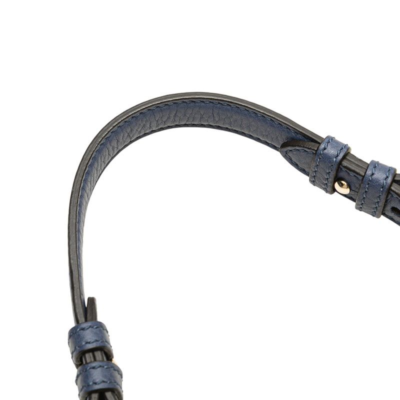 Gucci Bamboo Shoulder Bag Handbag 2WAY 387613 Blue Leather Ladies Gucci