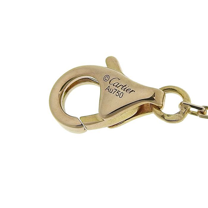 Cartier Logo Double C Bracelet With Diamonds 18K Pink Gold 750 Pink Gold With