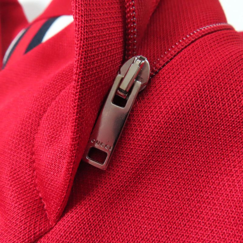 Gucci 467527 Webline Side Zip Track Pants Bottoms Red S Genuine