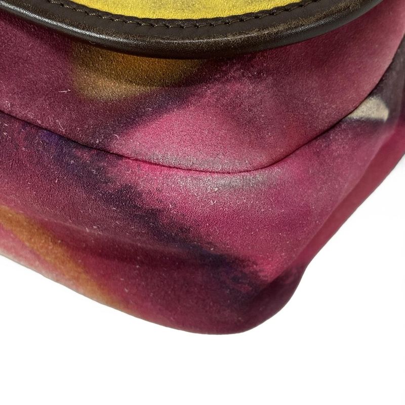 Chanel Shoulder Bag - Pink X Yellow X Multi Messenger Bag / Coco Mark Leather