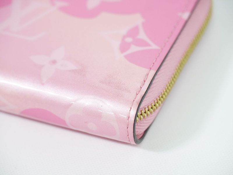 Authentic Louis Vuitton LV Zippy Coin Purse Vernis Leather Coin Case Pink