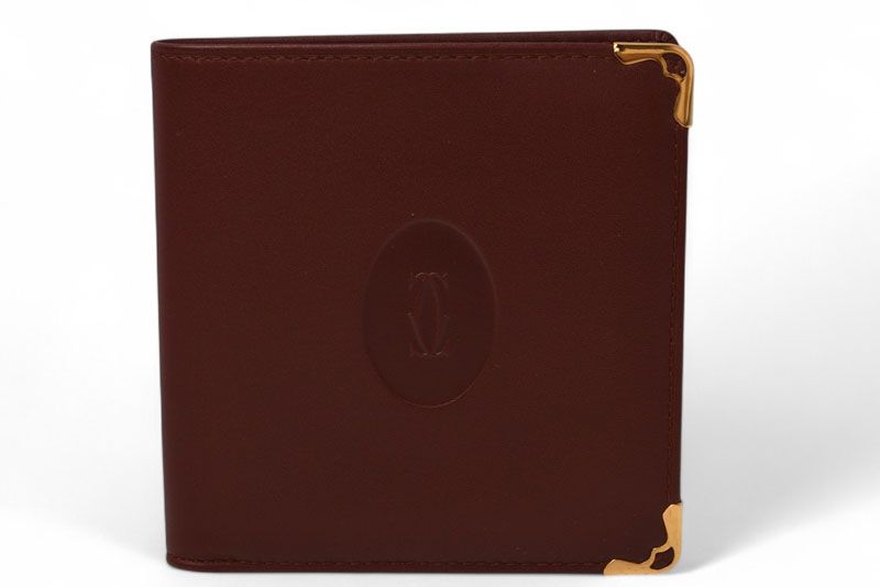 Cartier Fold Wallet Vintage Cartier Men's Must De Cartier Bordeaux 73184192