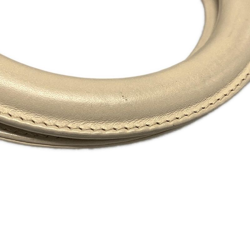 Dior/christian Dior Tote Bag Diorissimo Grey Beige Leather