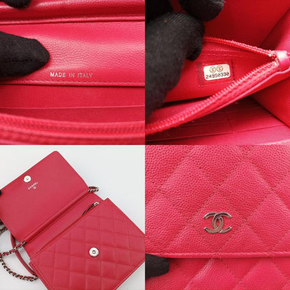 Chanel Square Matelasse Red Caviar Skin A84310 24950330