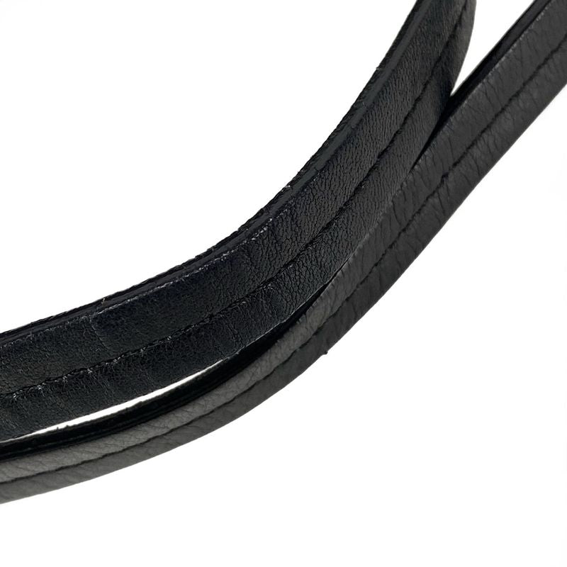 Chanel Matelasse Black Chain Shoulder Bag / Silver Hardware / Gathered Lambskin