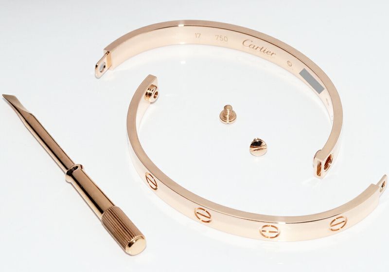 Cartier Bracelet Bangle 18K Pink Gold Love Bracelet