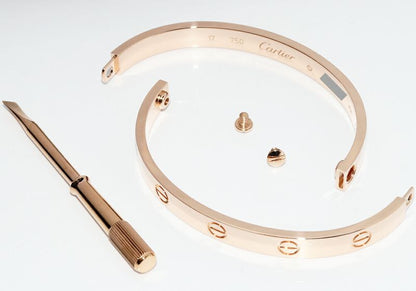 Cartier Bracelet Bangle 18K Pink Gold Love Bracelet
