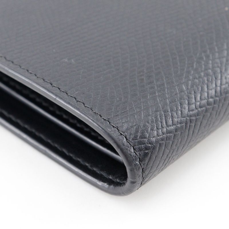 Celine Medium Strap Wallet Calf Black Ladies Bifold Wallet