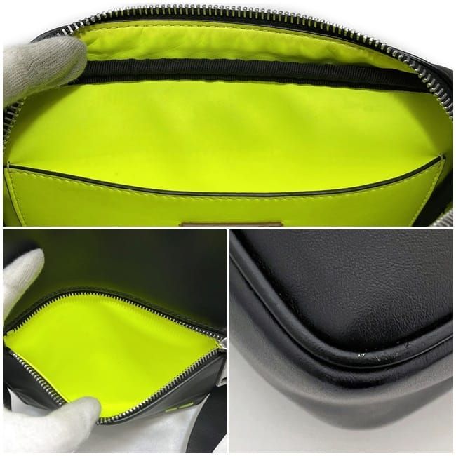 Fendi Shoulder Bag F22868 Black Neon Green