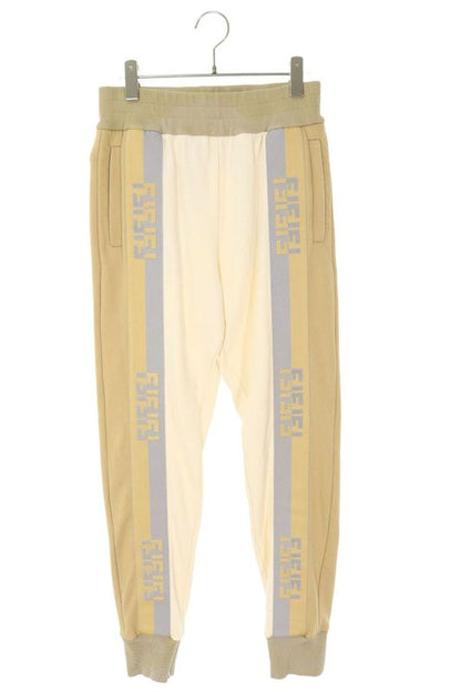 Fendi Fab562 A529 FF Logo Bicolor Sweatpants Long Women's S