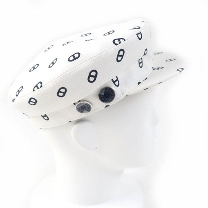 Hermes 23SS Vauban Toile Ashe Chaine D'ancre Serie Hardware Casket White 59