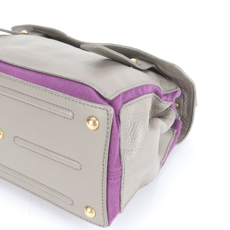 YSL Yves Saint Laurent Muse Toe Leather 2WAY Shoulder Bag Crossbody Hand Gold