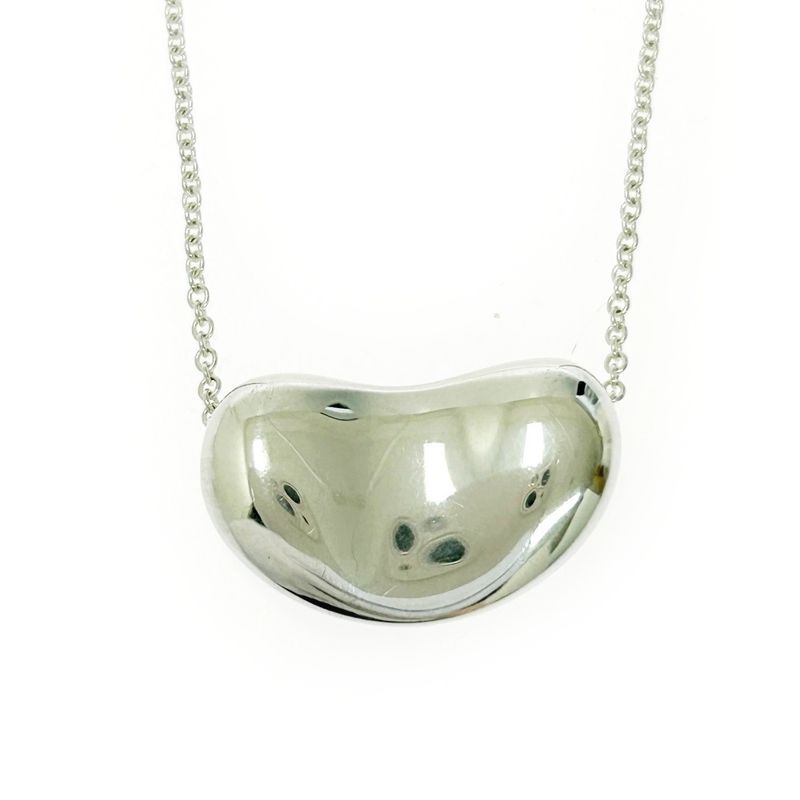 Tiffany & Co Tiffany & Co Silver Elsa Peretti Bean Necklace 8.0g 925 Engraved