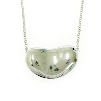 Tiffany & Co Tiffany & Co Silver Elsa Peretti Bean Necklace 8.0g 925 Engraved