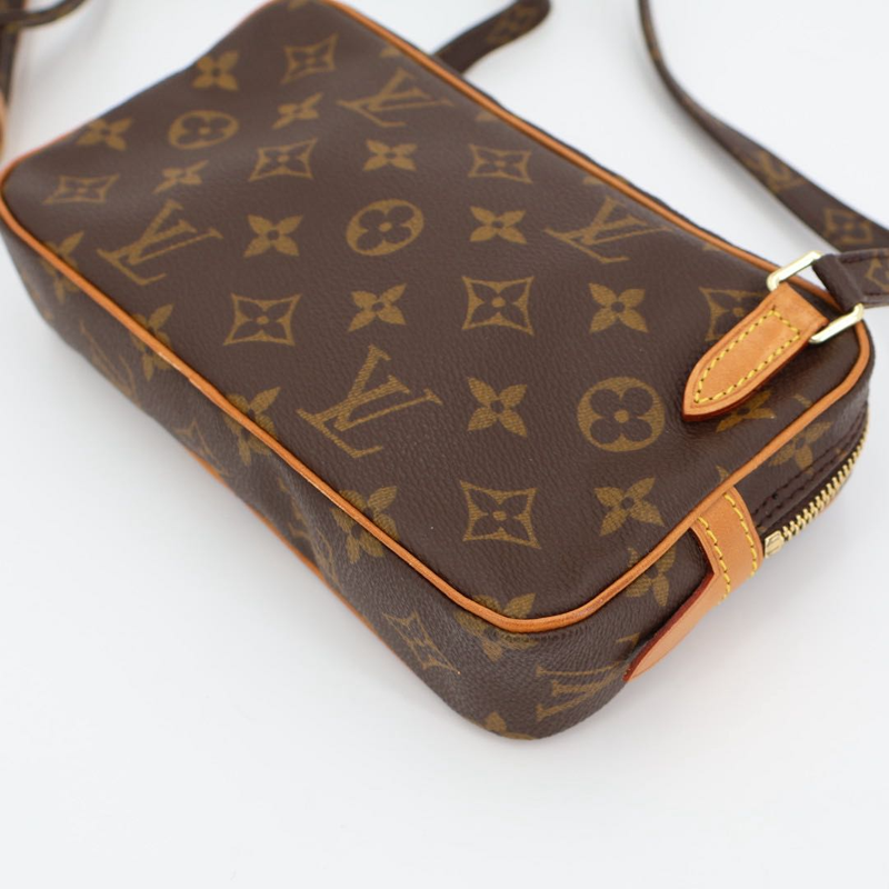Louis Vuitton Monogram Marly Bandouliere M51828 Brown PVC Shoulder Bag