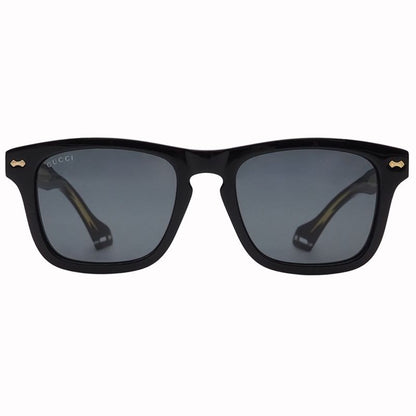 Gucci Eyewear Sunglass Es Square Shape Black Gold Plastic Acetate Frame