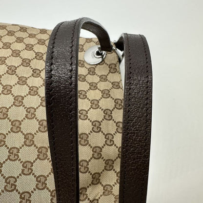 Gucci 121023 Tote Bag GG Canvas/leather Beige